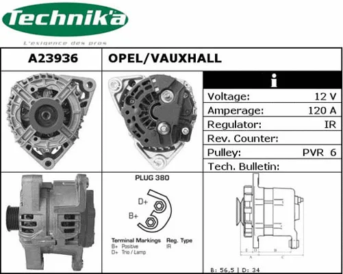 Alternator (A23936)