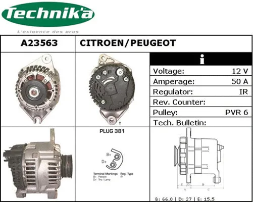 Alternator (A23563)