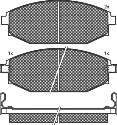 Brake Pad Set, disc brake (01563)