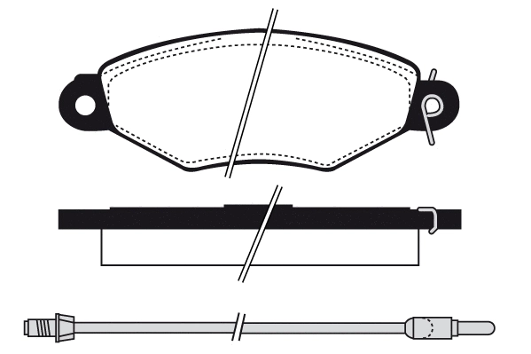 Brake Pad Set, disc brake (01566)