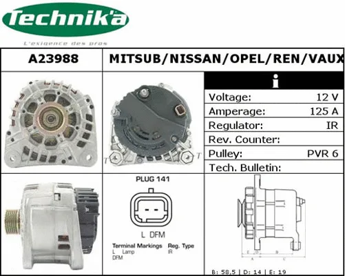 Alternator (A23988)