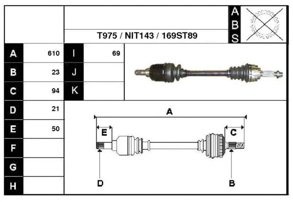 Drive Shaft (87169)
