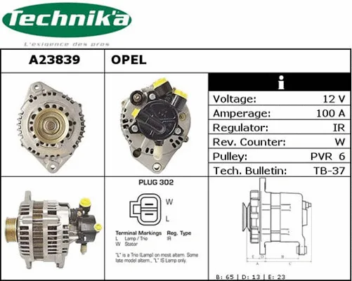 Alternator (A23839)