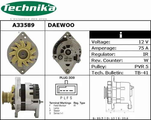 Alternator (A33589)