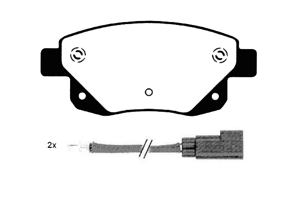 Brake Pad Set, disc brake (02250)