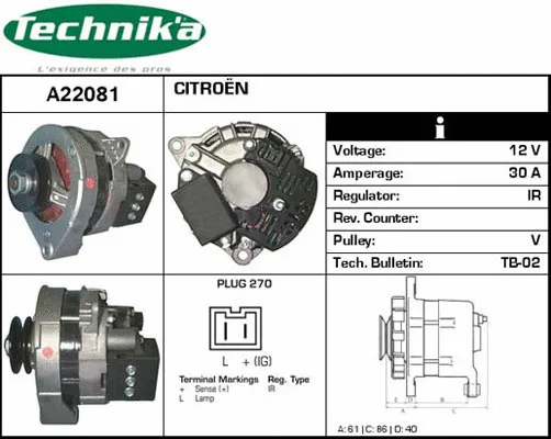 Alternator (A22081)