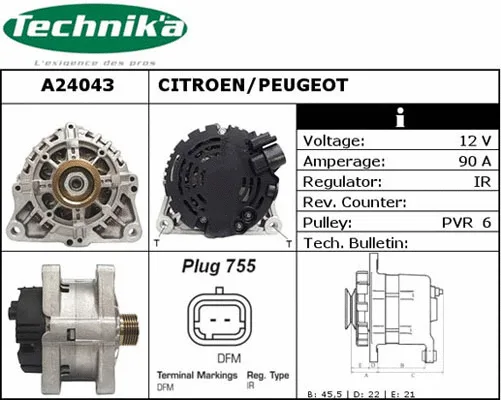Alternator (A24043)
