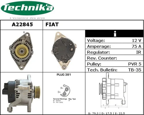 Alternator (A22845)