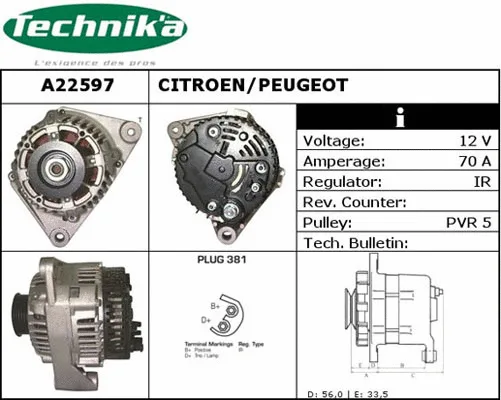 Alternator (A22597)