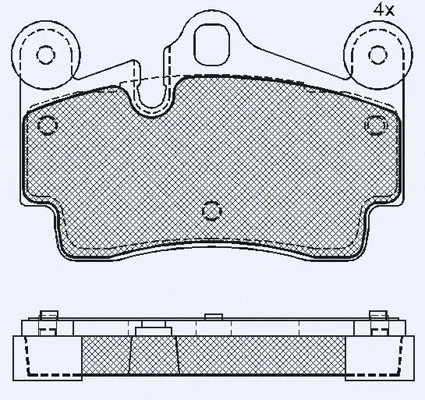 Brake Pad Set, disc brake (02253B)