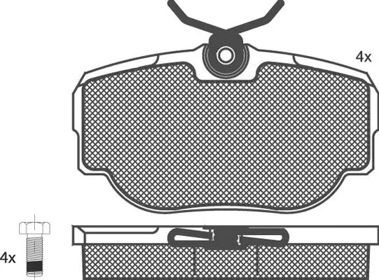 Brake Pad Set, disc brake (02070)