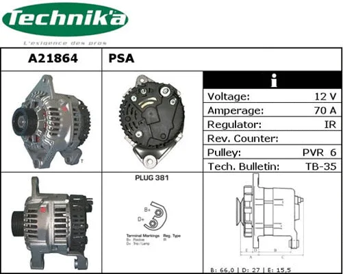 Alternator (A21864)
