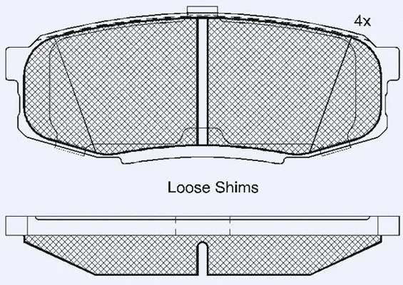 Brake Pad Set, disc brake (02271A)