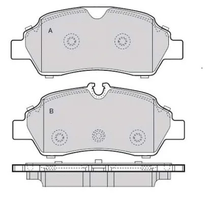 Brake Pad Set, disc brake (02312B)