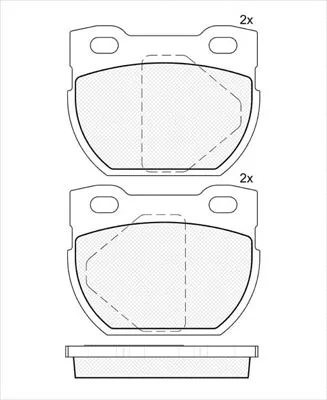 Brake Pad Set, disc brake (02243A)