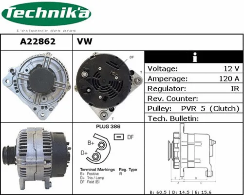 Alternator (A22862)