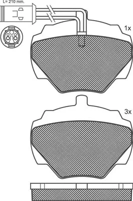 Brake Pad Set, disc brake (02051B)