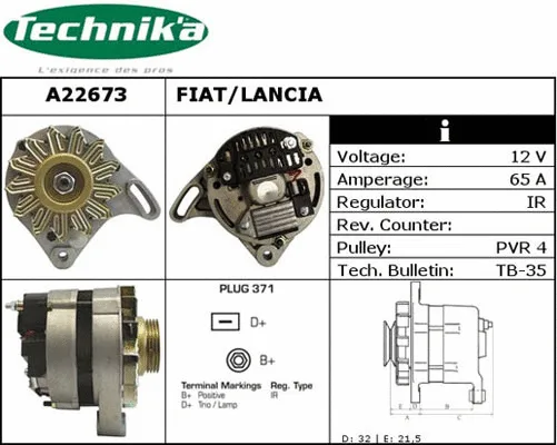 Alternator (A22673)