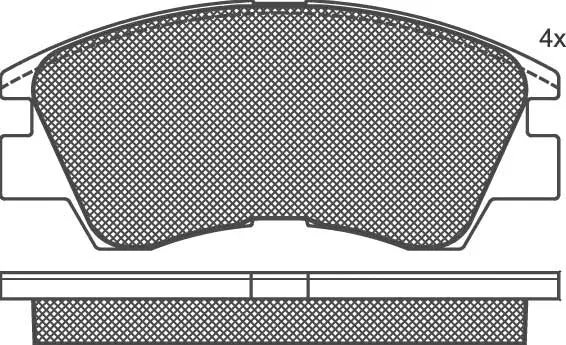 Brake Pad Set, disc brake (01462A)