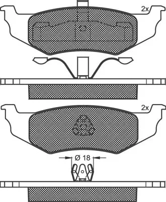 Brake Pad Set, disc brake (02153)