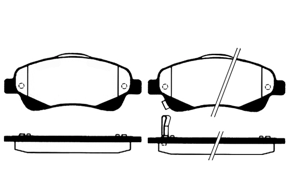 Brake Pad Set, disc brake (01609)
