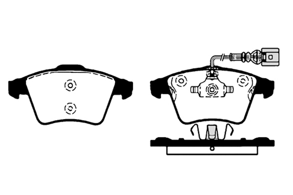 Brake Pad Set, disc brake (01683A)