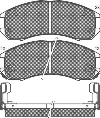 Brake Pad Set, disc brake (01143)
