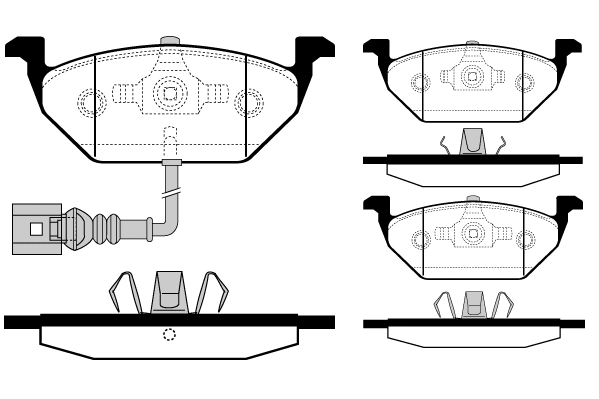 Brake Pad Set, disc brake (01221)