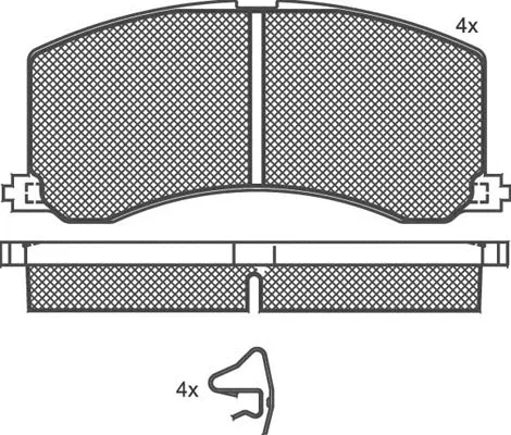 Brake Pad Set, disc brake (01346)