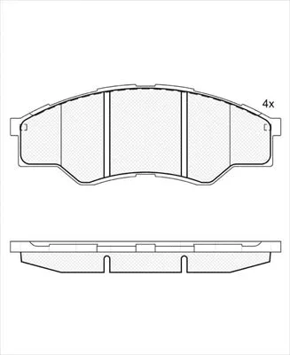 Brake Pad Set, disc brake (01668)