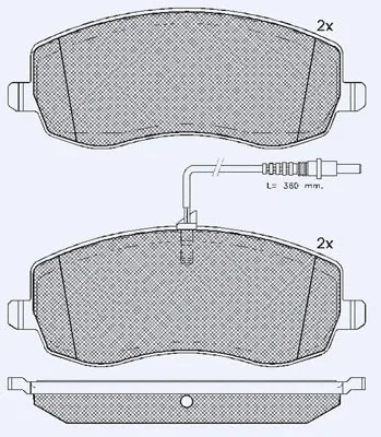 Brake Pad Set, disc brake (01811B)