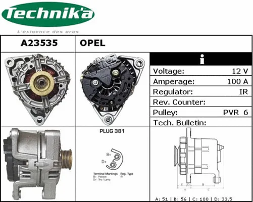 Alternator (A23535)