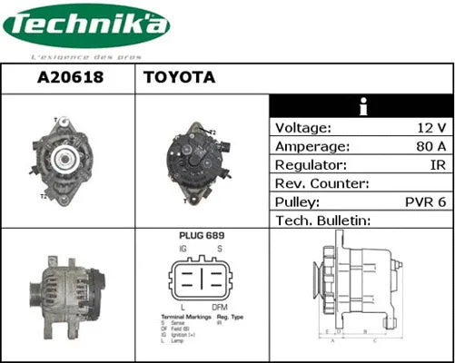 Alternator (A20618)