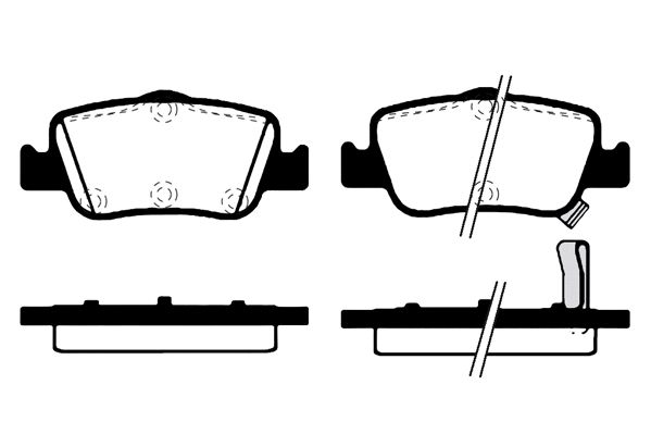 Brake Pad Set, disc brake (02216A)