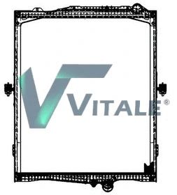 Radiator, engine cooling (RVI733554)