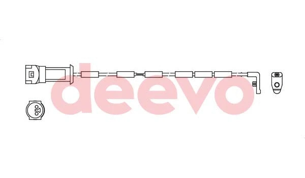 Warning Contact, brake pad wear (BW10140)