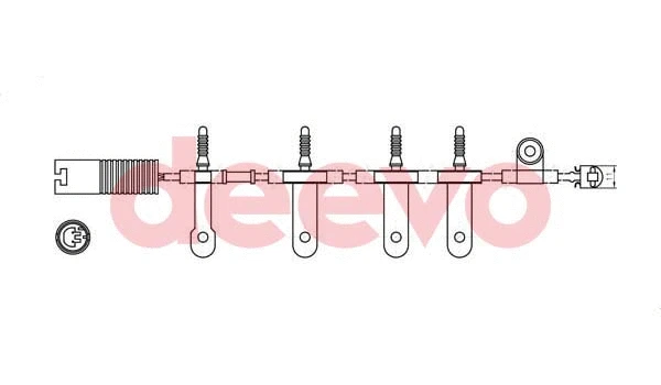 Warning Contact, brake pad wear (BW10680)