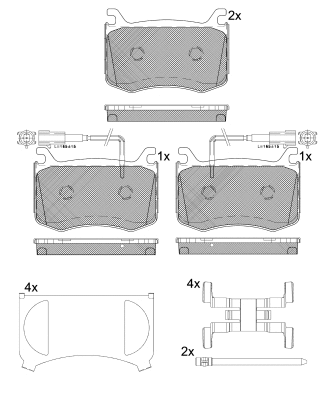 Brake Pad Set, disc brake (BP88200)