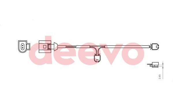 Warning Contact, brake pad wear (BW10880)