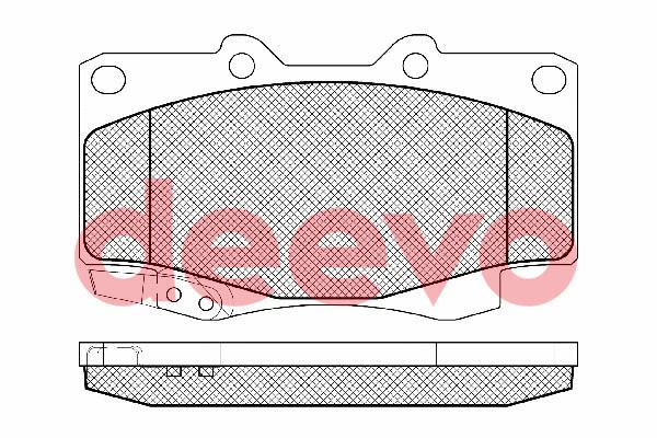 Brake Pad Set, disc brake (BP87700)