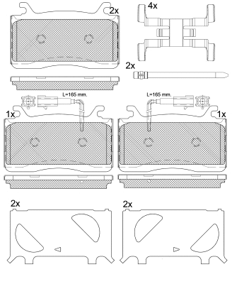Brake Pad Set, disc brake (BP88340)