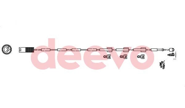 Warning Contact, brake pad wear (BW15520)