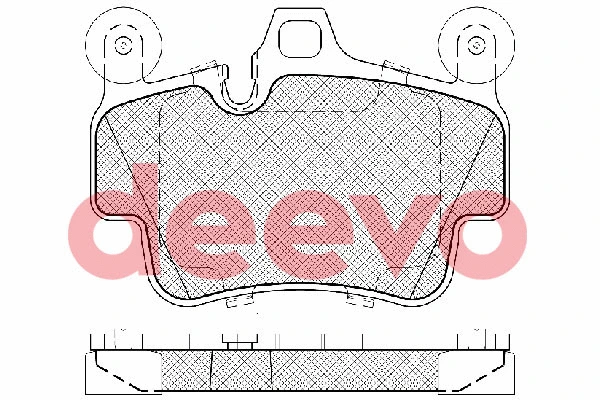Brake Pad Set, disc brake (BP85600)