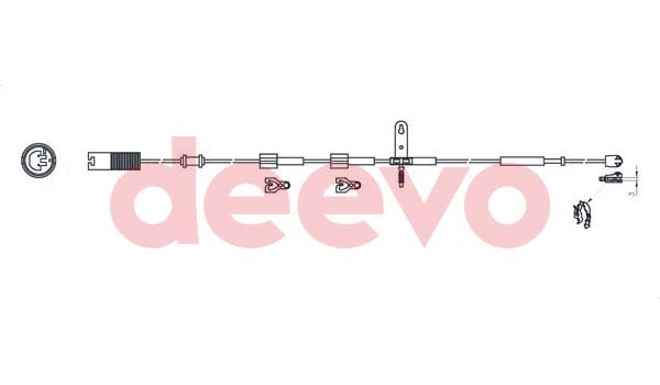 Warning Contact, brake pad wear (BW12900)