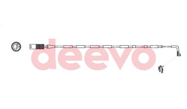 Warning Contact, brake pad wear (BW12580)