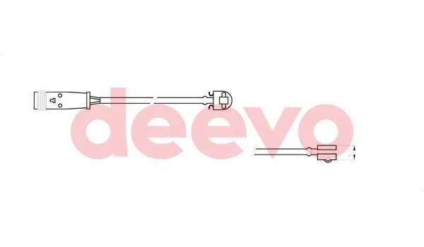 Warning Contact, brake pad wear (BW15680)
