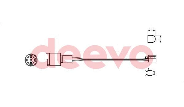 Warning Contact, brake pad wear (BW10300)