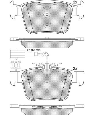 Brake Pad Set, disc brake (BP88320)