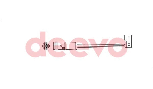 Warning Contact, brake pad wear (BW10960)