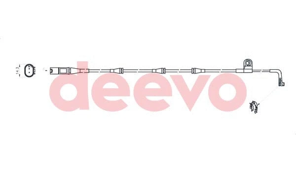 Warning Contact, brake pad wear (BW15760)